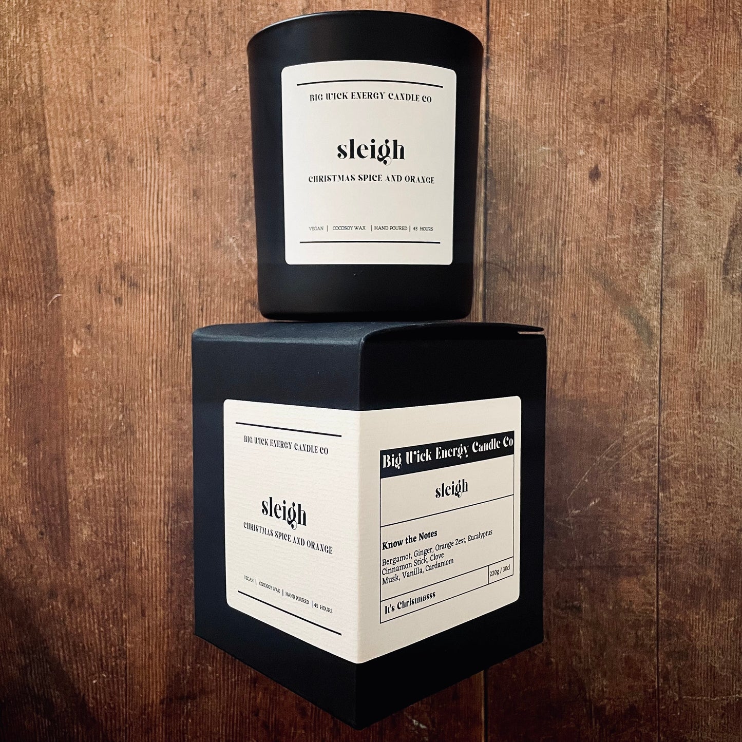 sleigh - christmas spice and orange