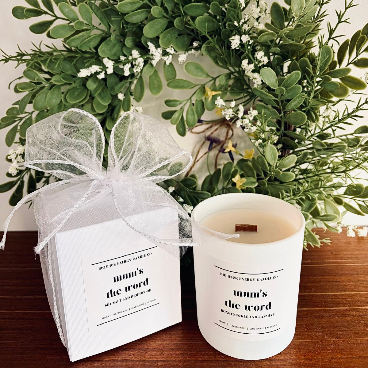 mum’s the word - sea salt and driftwood / honeysuckle and jasmine