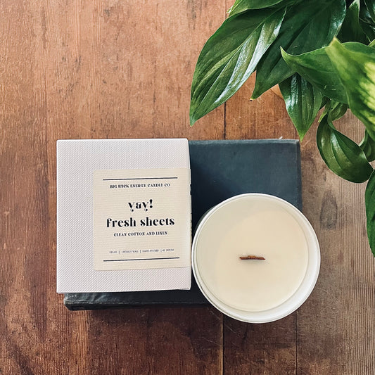 yay! fresh sheets - clean cotton and linen